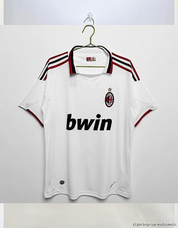 AC Milan Gift Ready Retro soccer jersey Red Black Striped with Standout Detail
