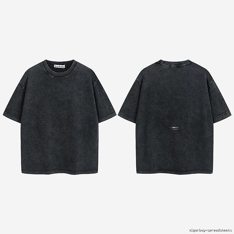 Acne Studios 2090-80 Black Style Ac908040 Stockholm Logo T-Shirt Modern Fit