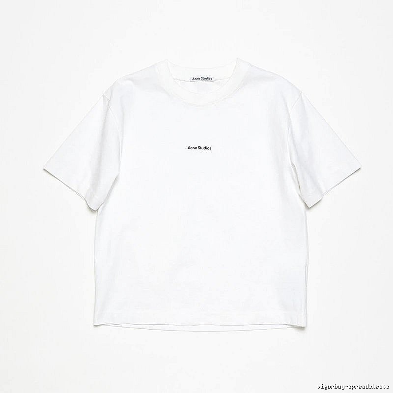 Acne Studios 2090-80 White Style Ac908042 Stockholm Logo T-Shirt Statement Graphic