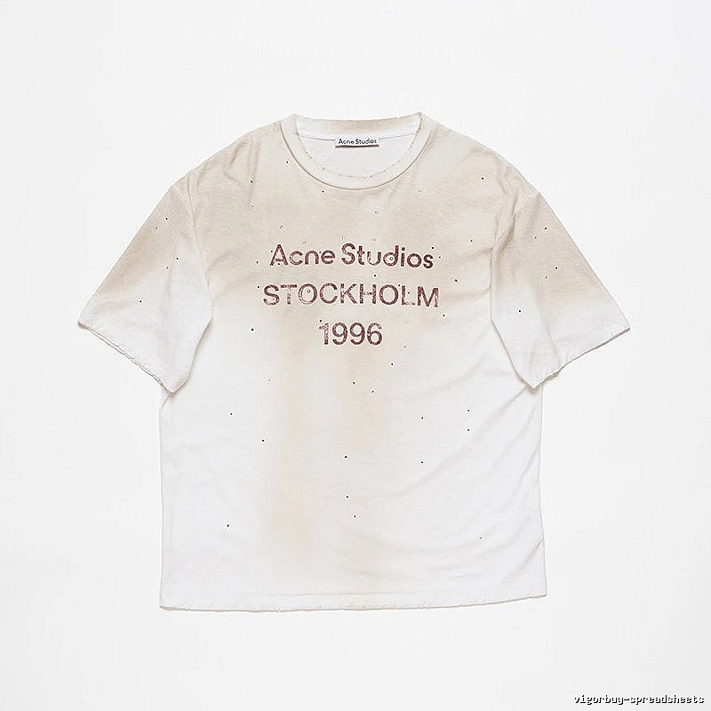 Acne Studios 2090-80 White Style Ac908056 Stockholm Logo T-Shirt Layered Outfit