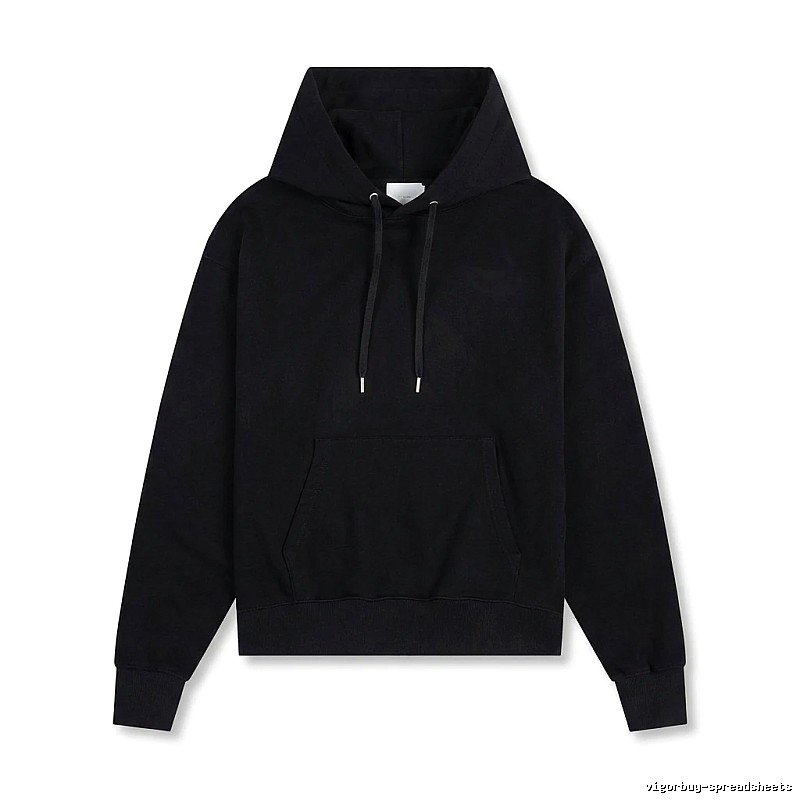 AMI Basic Style Simple Black Hoodie