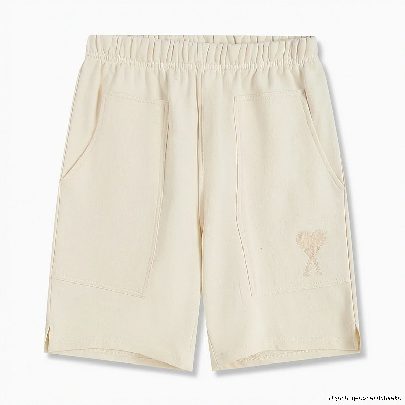 AMI Embroidered Love Casual Shorts