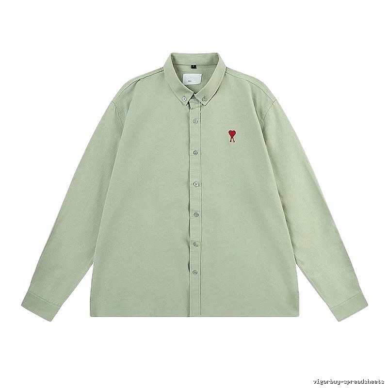 AMI minimalist style green shirt