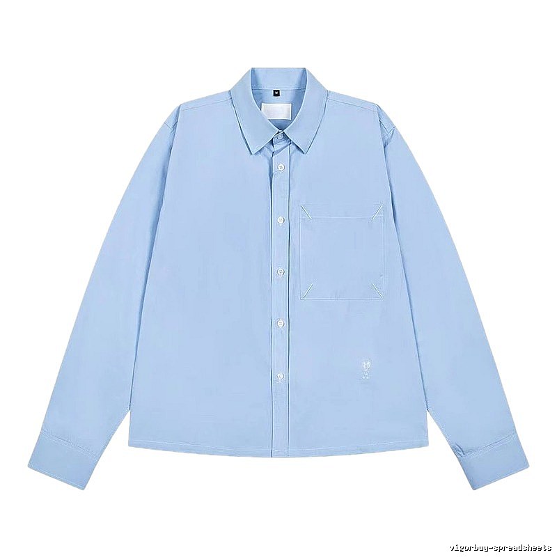 AMI minimalist style light blue shirt