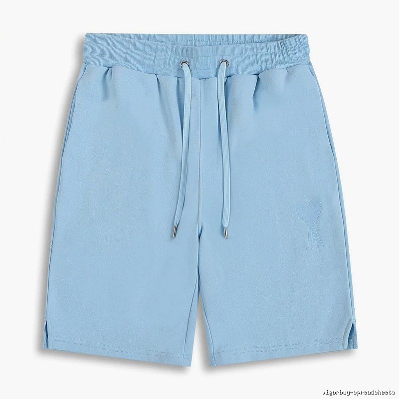 AMI minimalist style light blue shorts