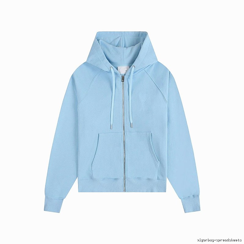 AMI minimalist style light blue sweatshirt