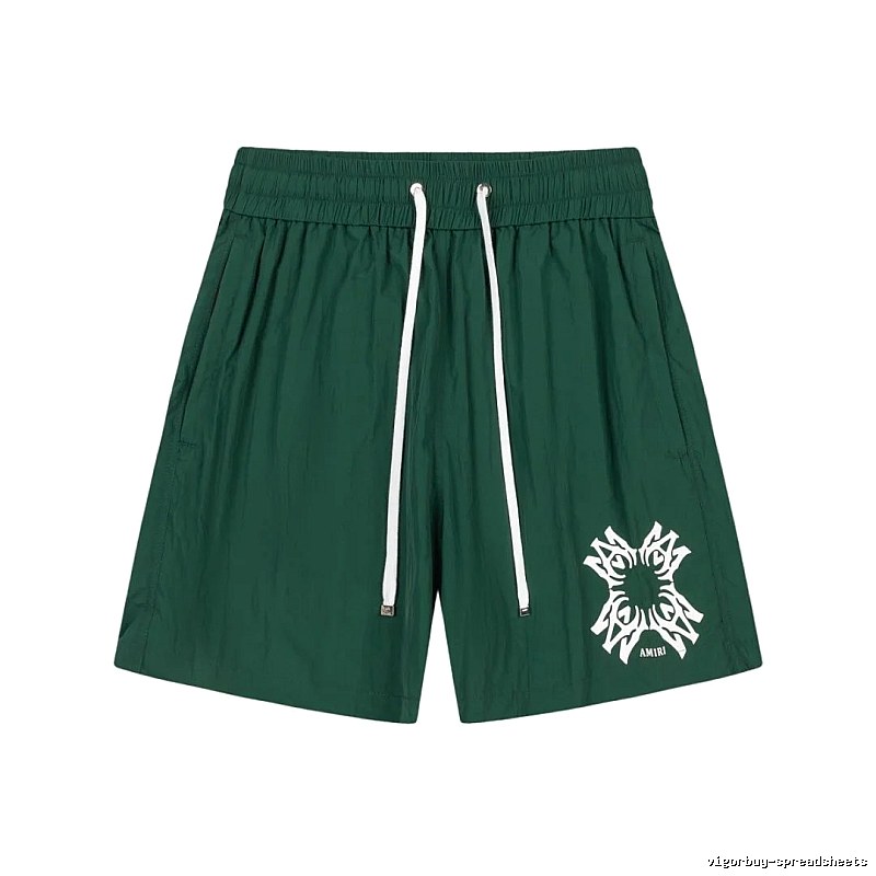 AMIRI casual style dark green shorts