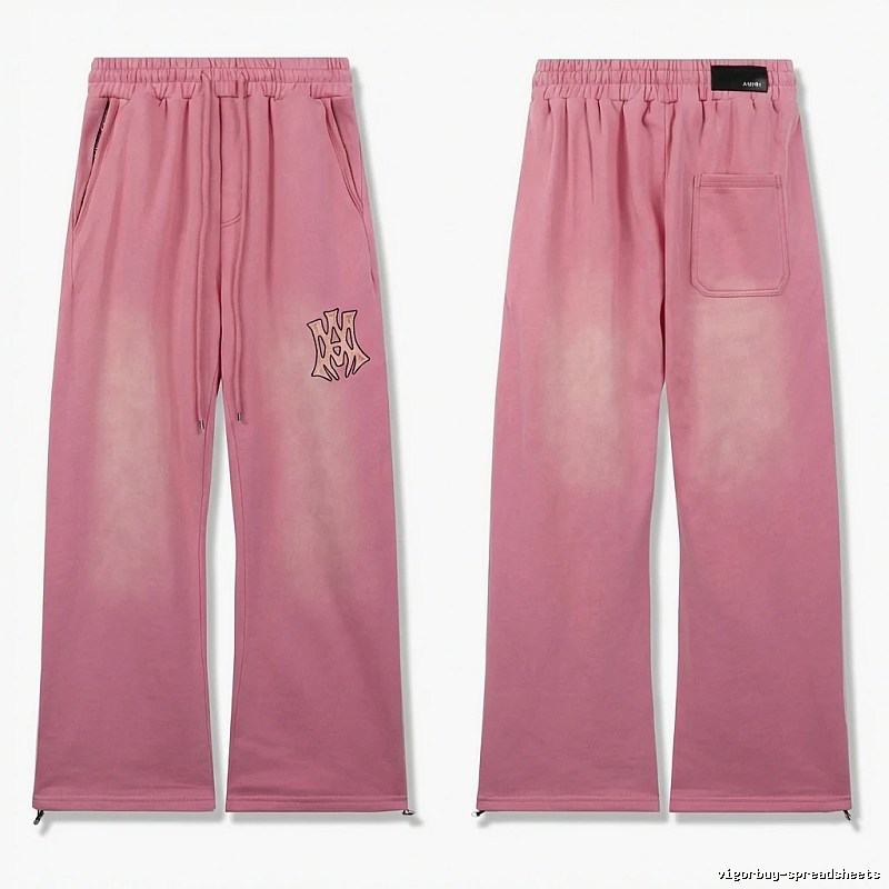 AMIRI casual style pink long trousers