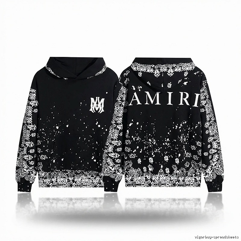 AMIRI Dark Style Cashew Flower Sweatshirt