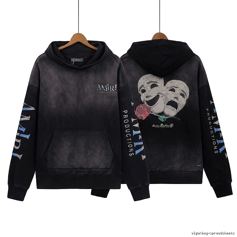 AMIRI Dramatic Style Black Sweatshirt