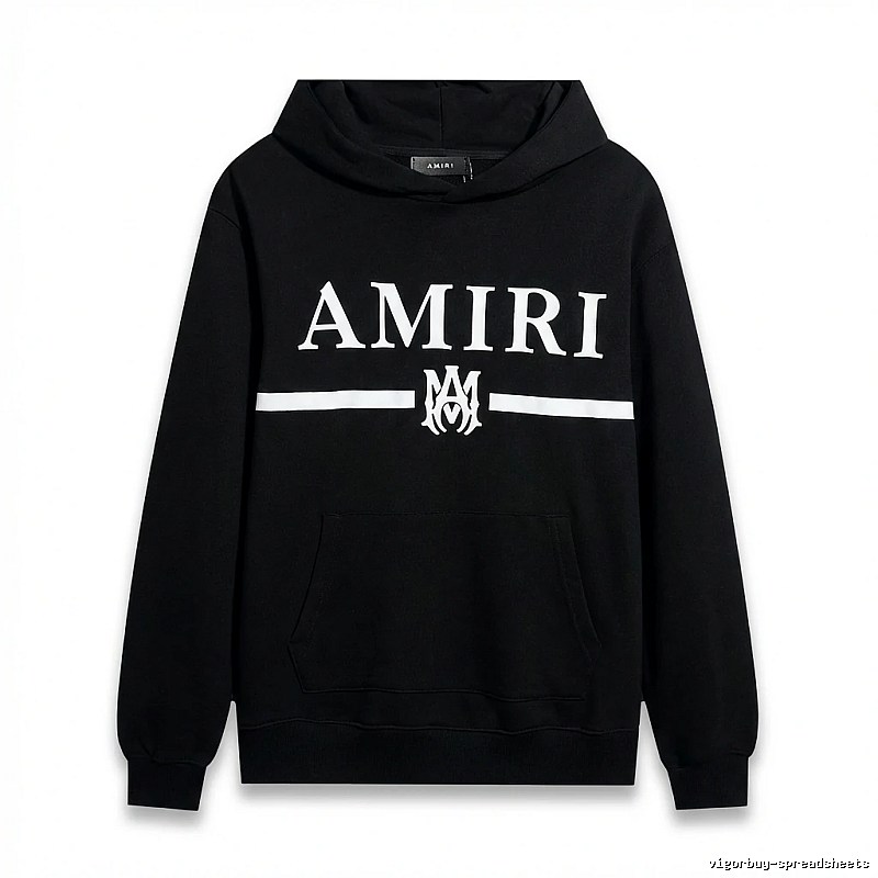 AMIRI Letter Print Black Sweatshirt