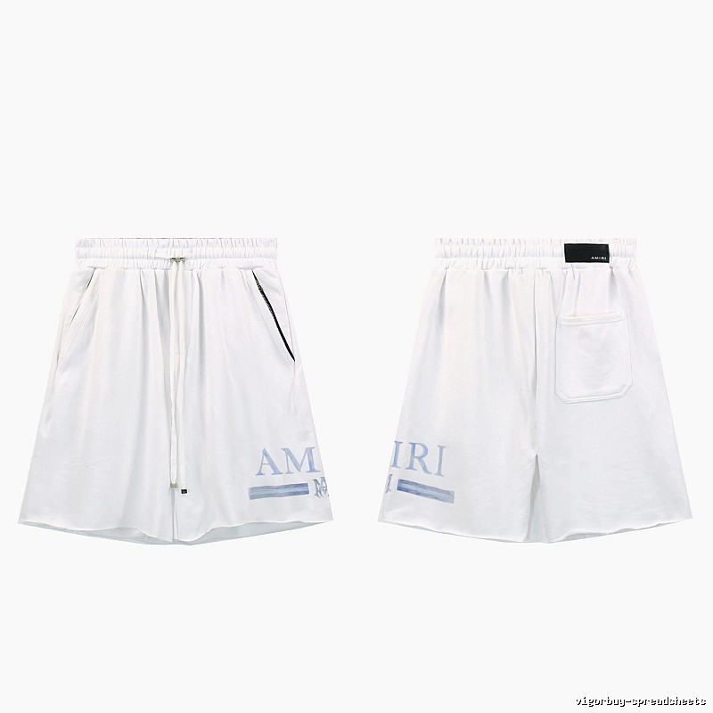 AMIRI Letter Print Street Style White Shorts