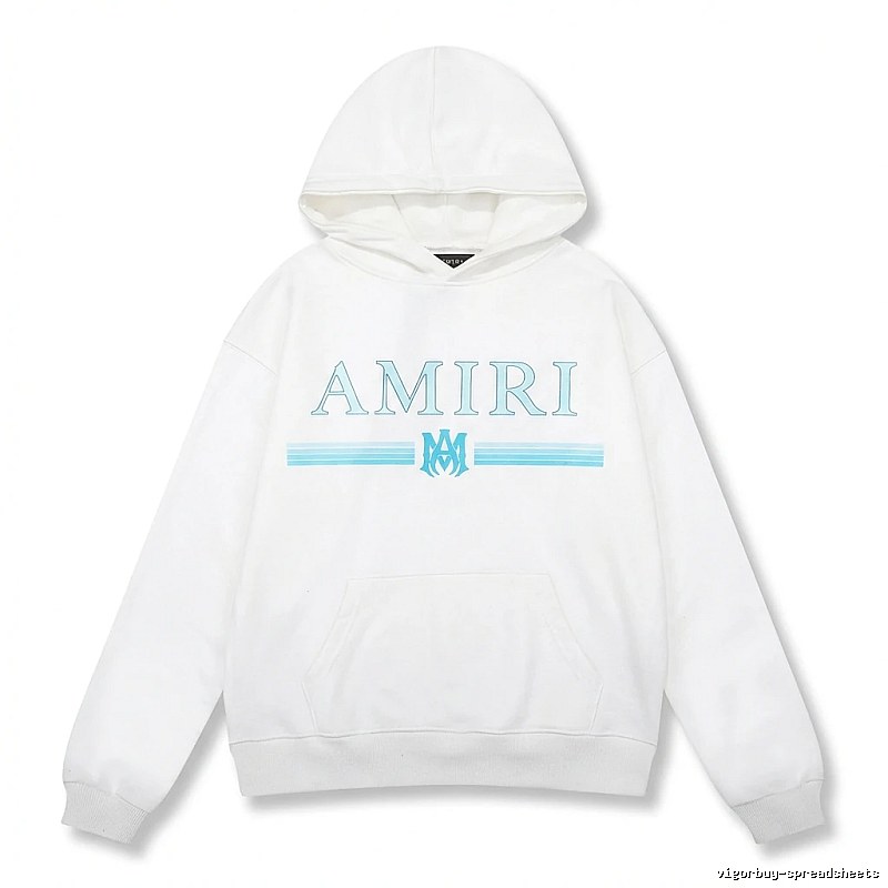 AMIRI letter - printed white hoodie