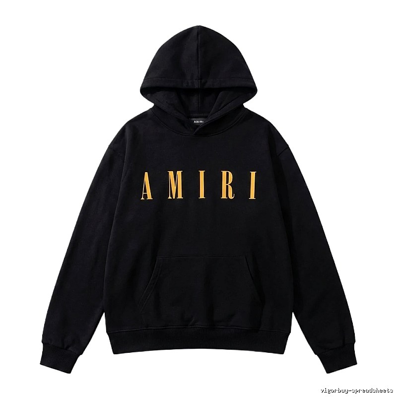 AMIRI letter-style black hoodie