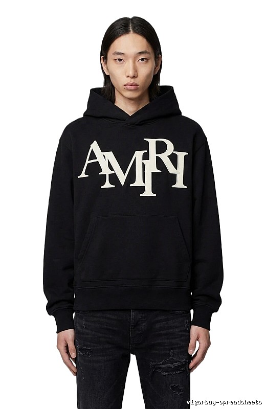 AMIRI letter-style black sweatshirt