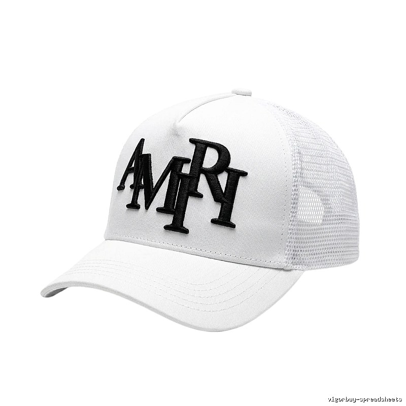 AMIRI Letter Style White Cap