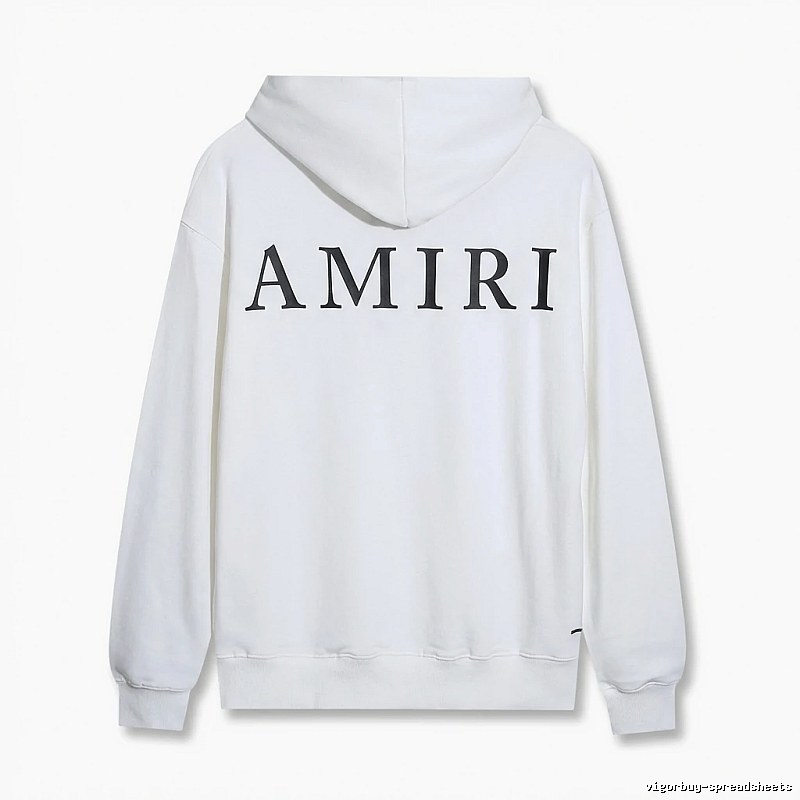 AMIRI minimalist style white hoodie