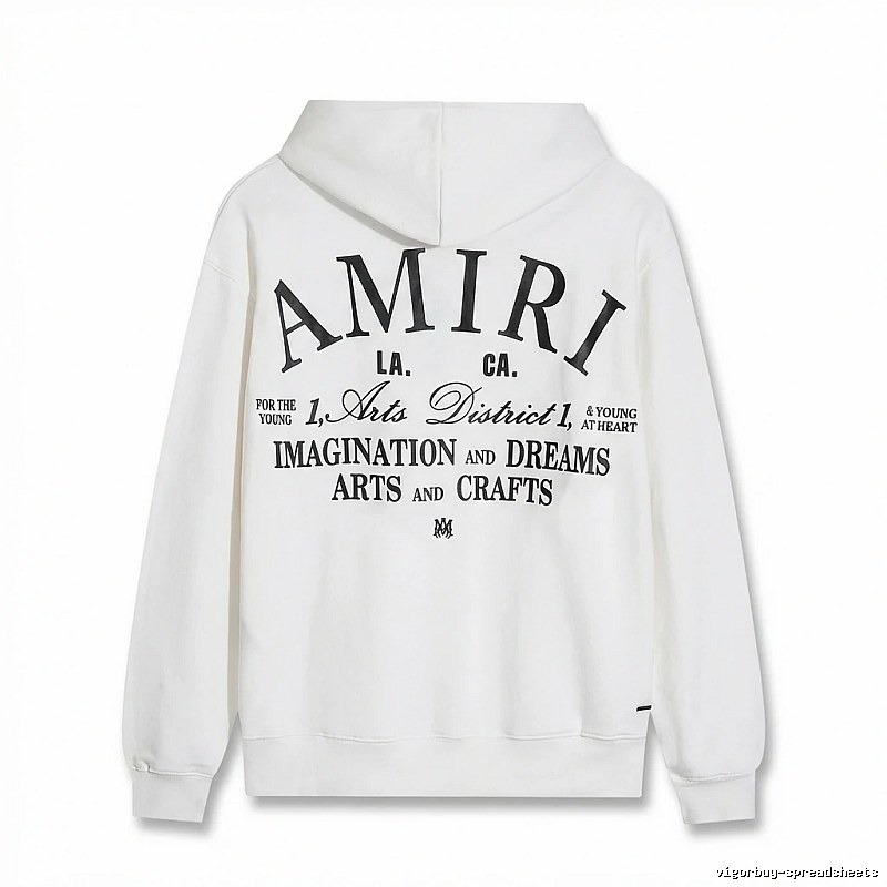 AMIRI Printed Casual Style White Hoodie