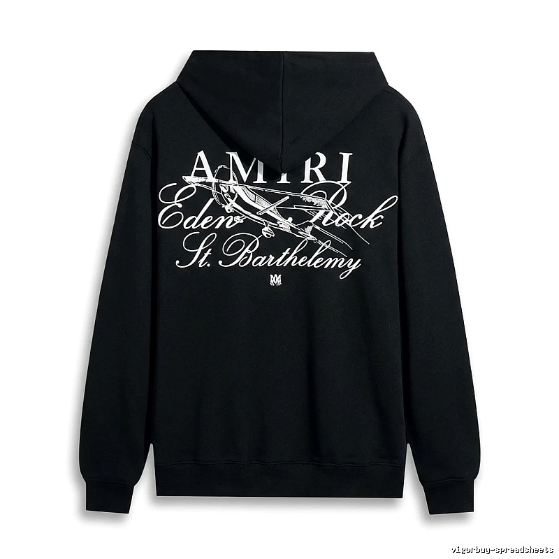 AMIRI Printed Retro Style Black Sweatshirt