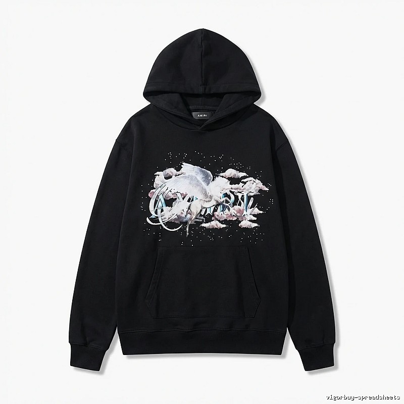 AMIRI Printed Trendy Black Sweatshirt
