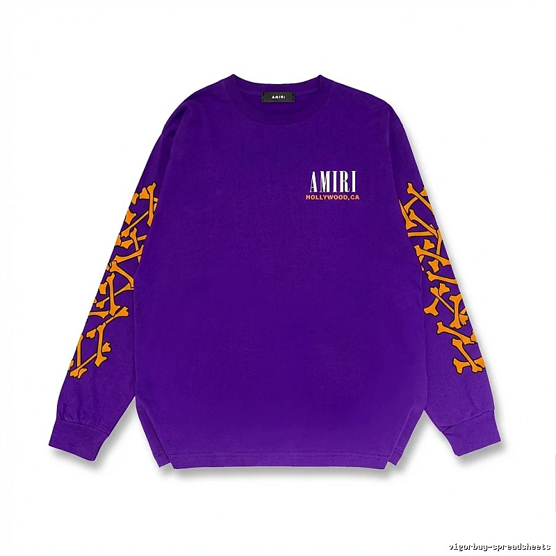 AMIRI purple sweatshirt with skull print