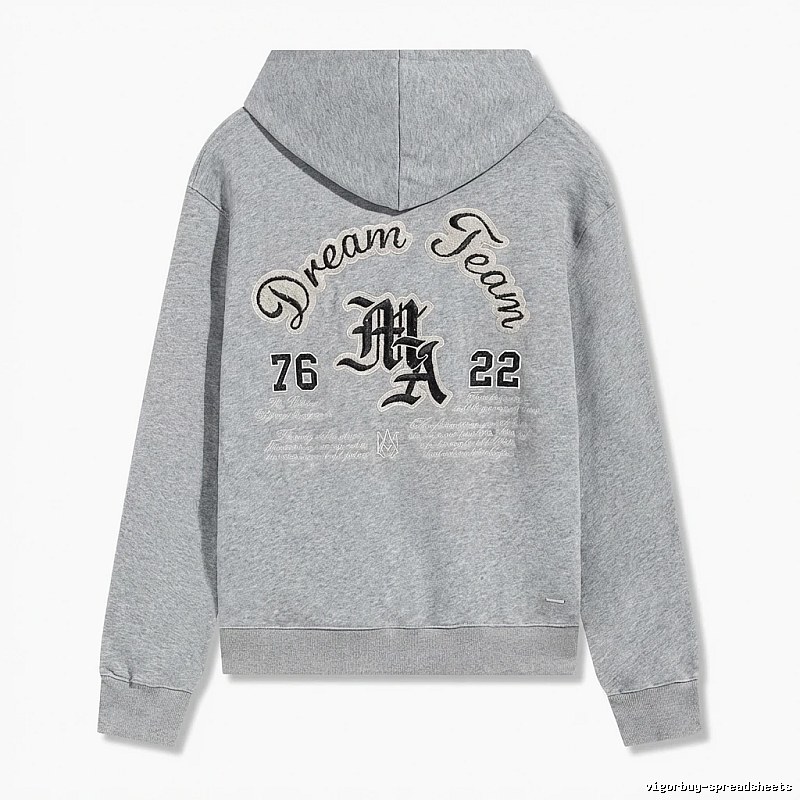 AMIRI Retro Style Grey Hoodie