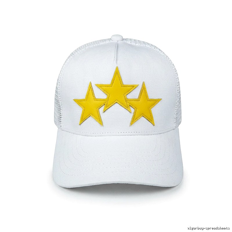 AMIRI Starry Trendy Cool Style White Hat