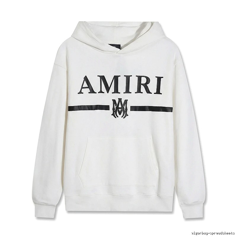 AMIRI Trendy Brand Letter Style White Hoodie