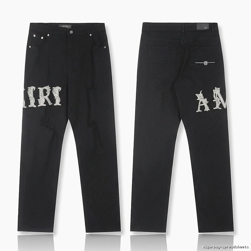 AMIRI vintage-style black jeans