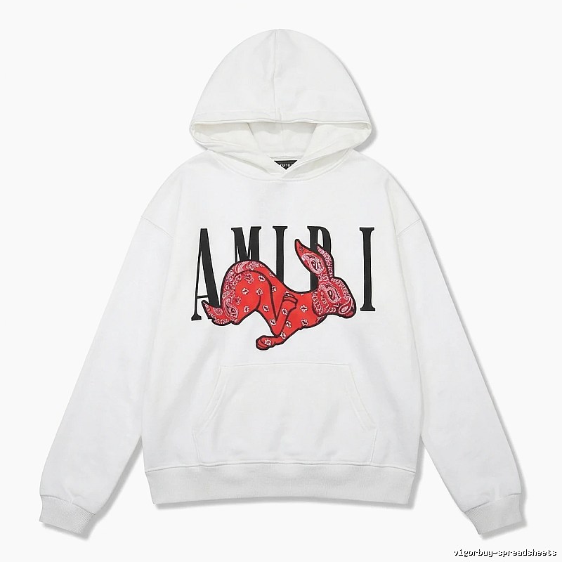 AMIRI White Sweatshirt with Rabbit Print