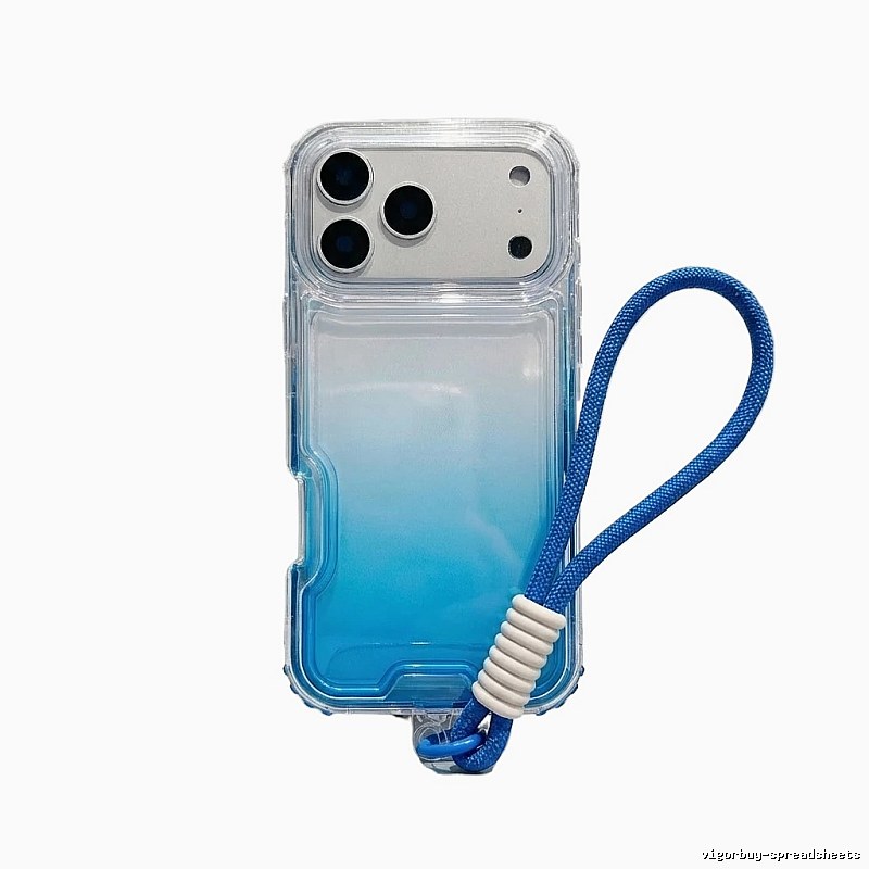 Apple Gradient Trendy Blue Phone Case