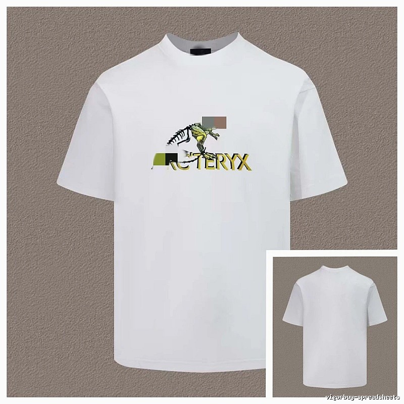 Arc'teryx Dinosaur Print Casual Style White T-Shirt