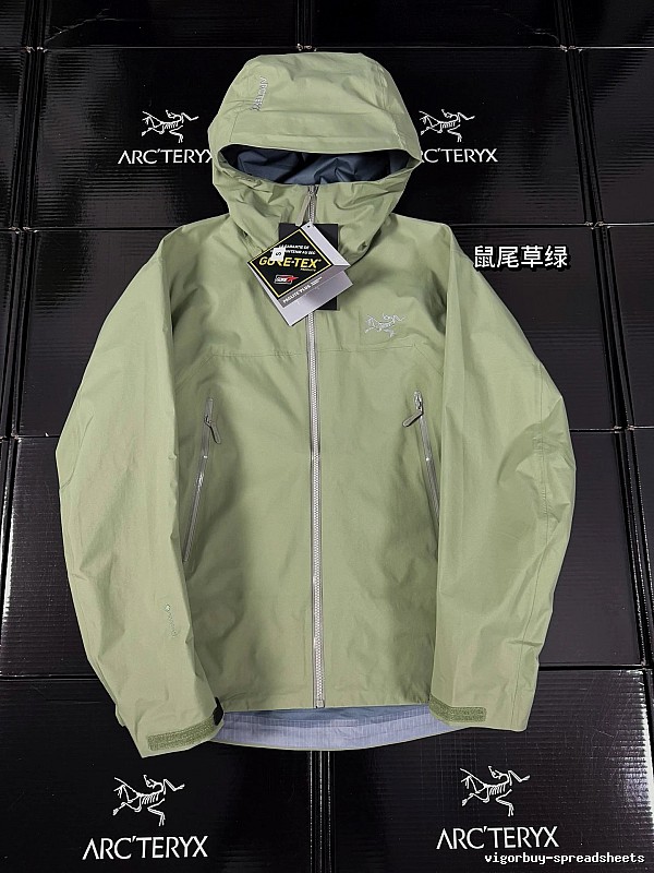 Arc’teryx sage green windbreaker