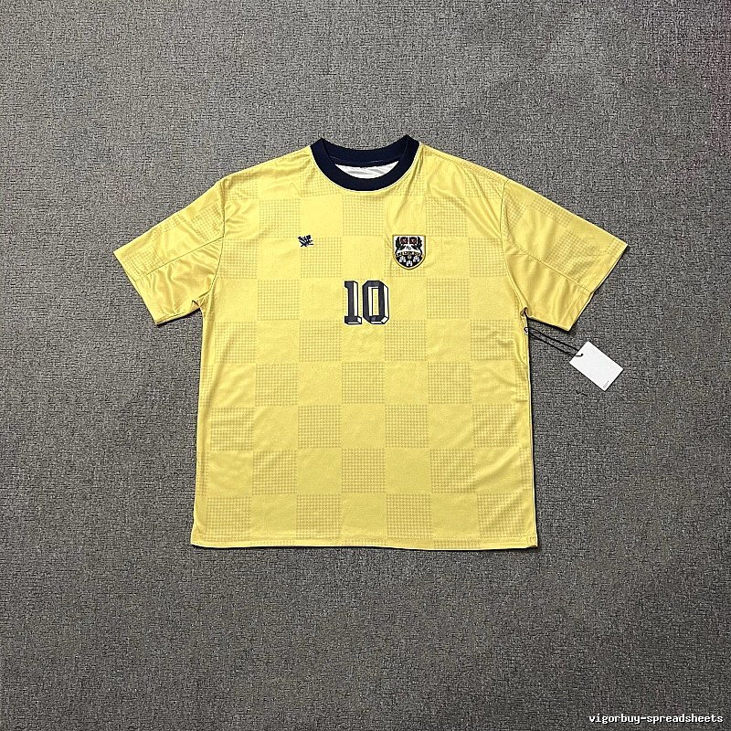 Argentina Classic Messi #10 soccer jersey Yellow Argentina Football for Daily Styling
