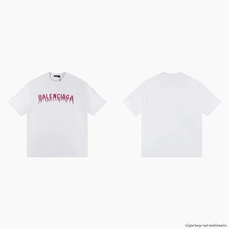 Balenciaga Blood Drop Collection Street Style White T-Shirt