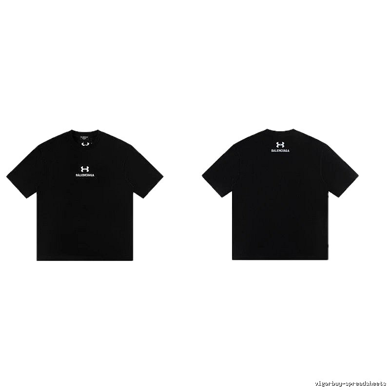 Balenciaga Co-branded Street Style Black T-shirt