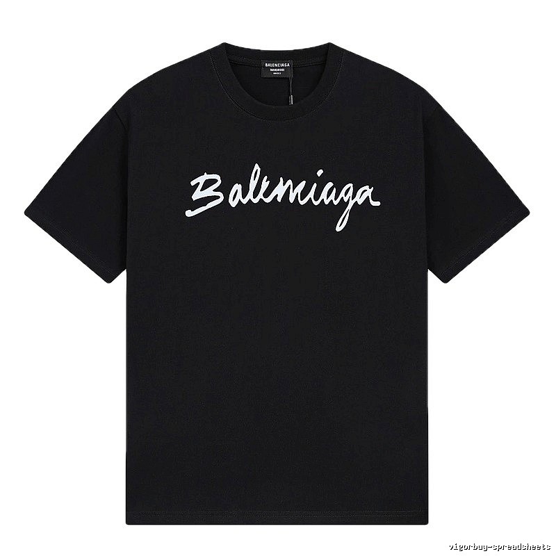 Balenciaga minimalist style black T-shirt
