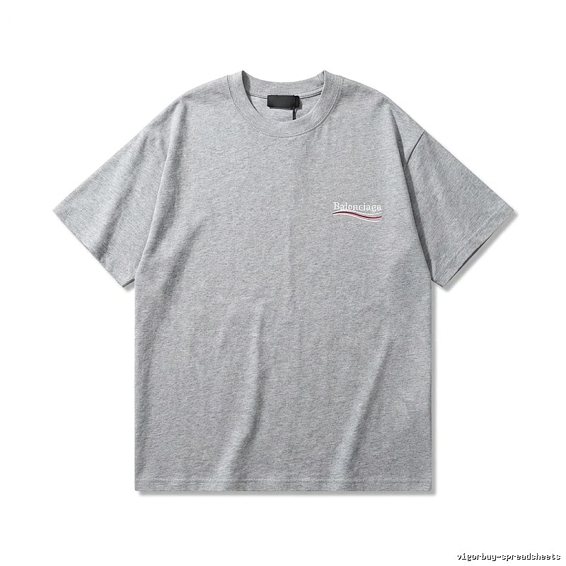 Balenciaga minimalist-style gray T-shirt