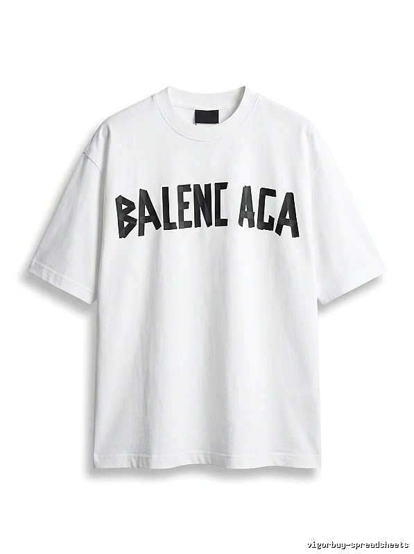Balenciaga minimalist style white T-shirt