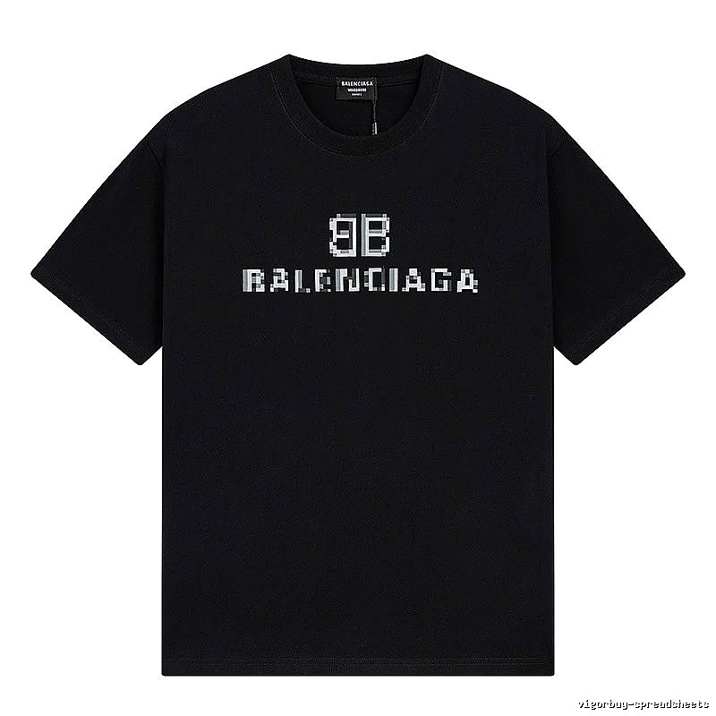 Balenciaga pixel-style black T-shirt