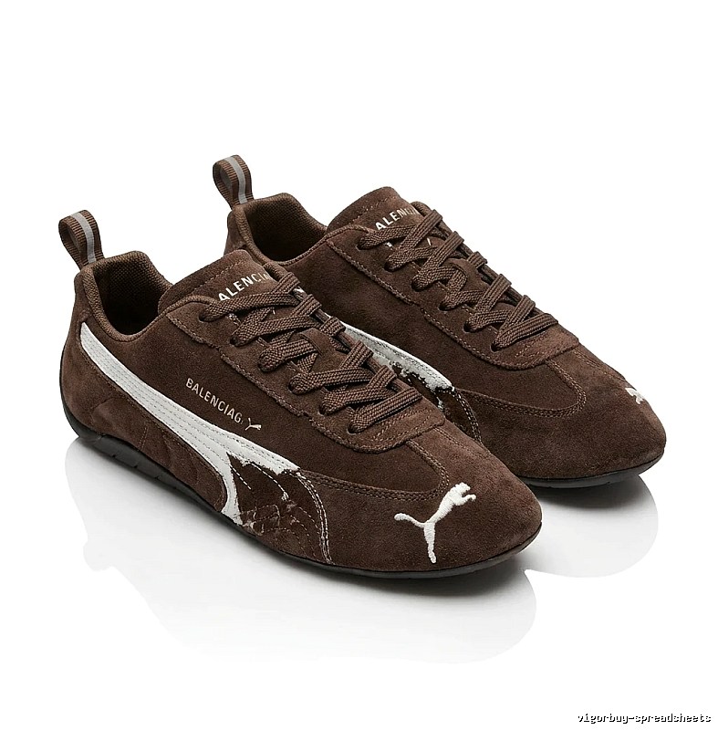 Balenciaga retro brown shoes