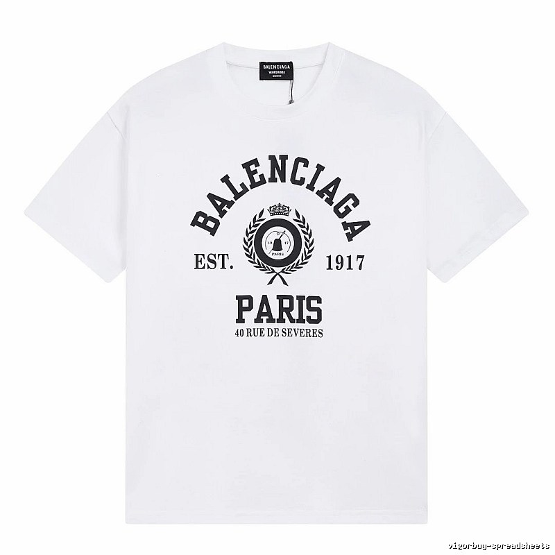 Balenciaga retro style white T-shirt