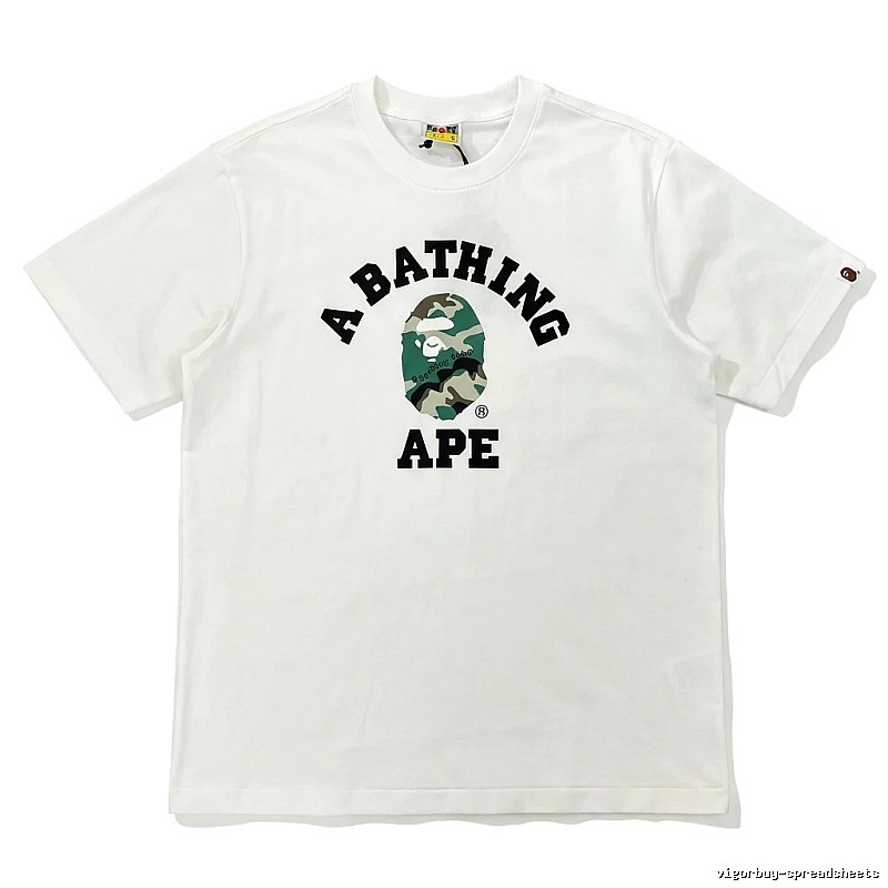 Bape Ape Camo Style White T-shirt