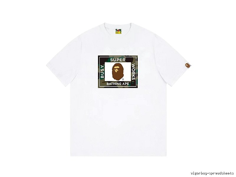 Bape Ape Head Camouflage Style Short-sleeve Shirt