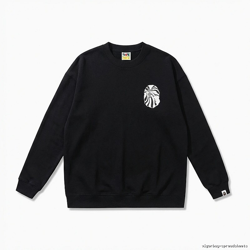 Bape Ape Head Casual Black Sweatshirt