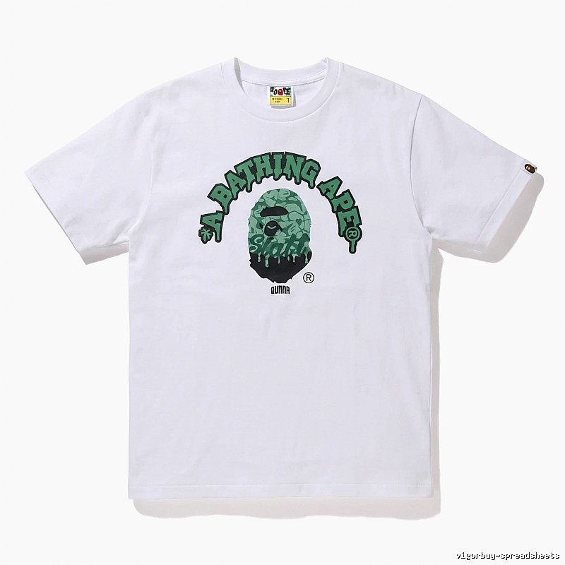 Bape Ape Head Cool White T-shirt in Streetwear Style