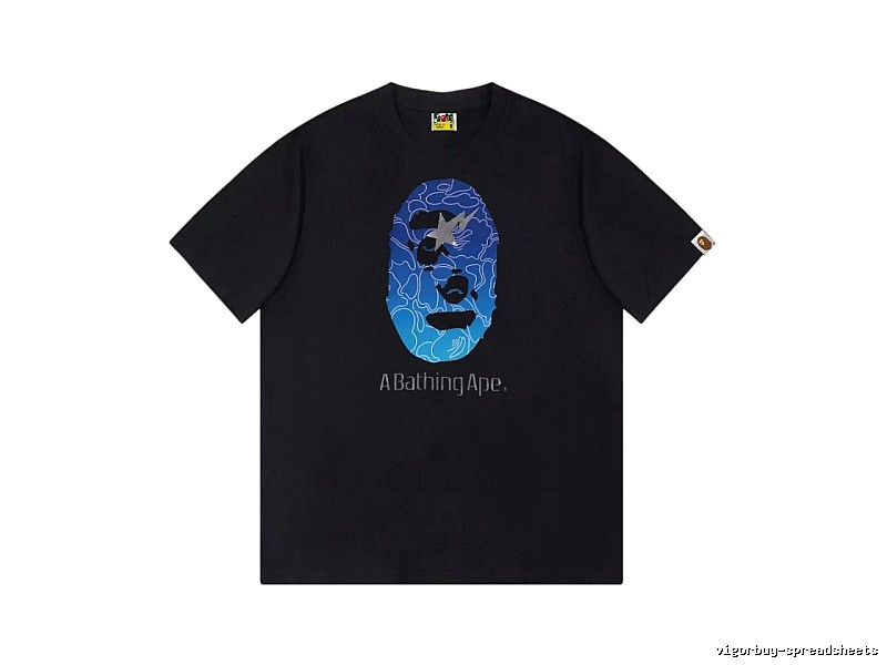 Bape Ape Head Trendy Cool Black T-shirt