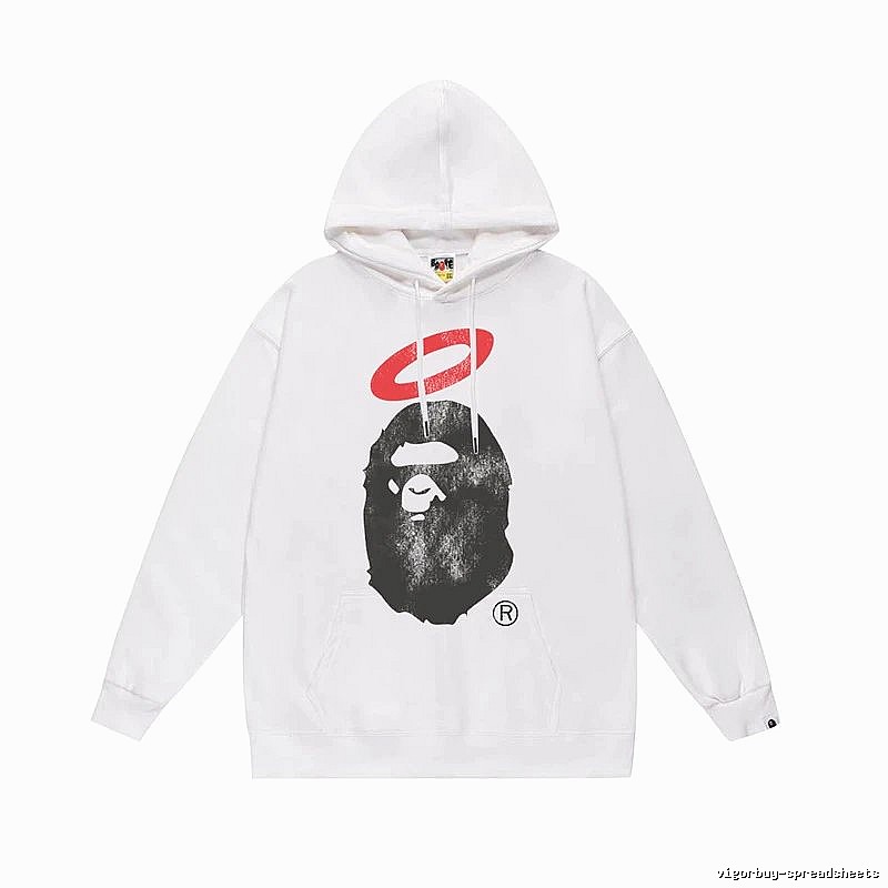 Bape Ape Head Trendy Cool Style White Sweatshirt
