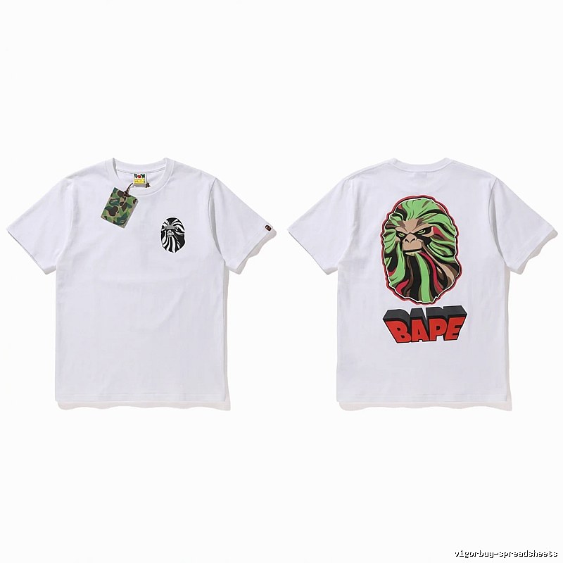Bape Ape Head Trendy White T-shirt