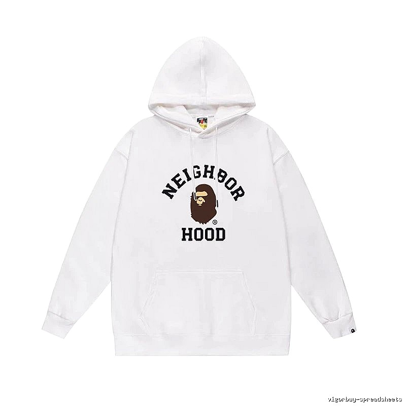 Bape Ape series white hoodie